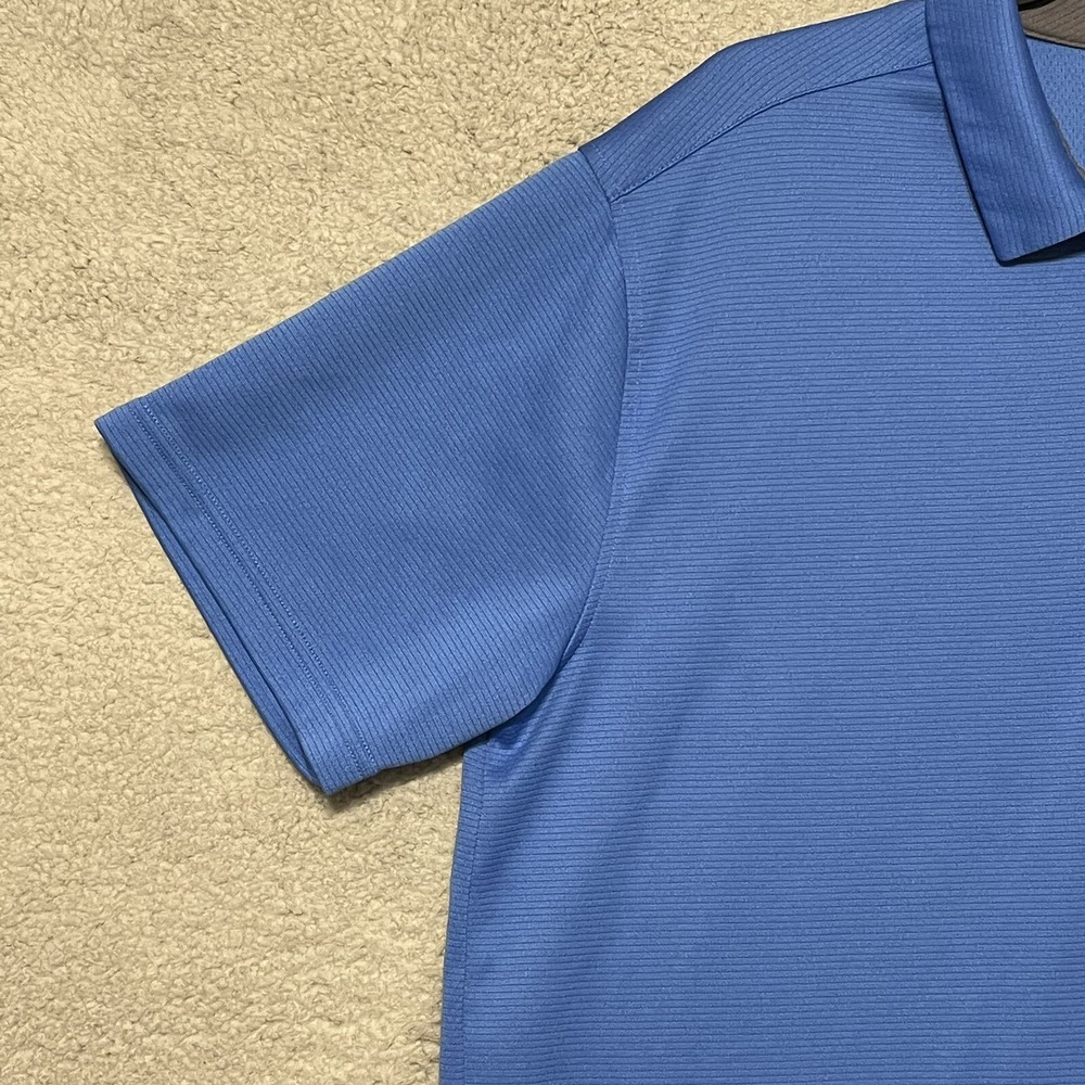 Under Armour HeatGear Polo Shirt Blue Loose Fit 2XL Golf Athletic Mens - Picture 3 of 14